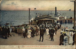 Boat Landing, Rocky Point Narragansett Bay, RI Postcard Postcard Postcard