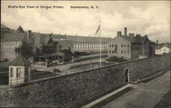 Bird's-Eye View of Clinton Prison Dannemora, NY Postcard Postcard Postcard