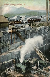 View of Marble Quarry Rutland, VT Postcard Postcard Postcard