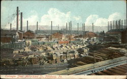 Carnegie Steel Mills - 33rd St. Pittsburgh, PA Postcard Postcard Postcard