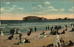 View of Beach and Pier Postcard