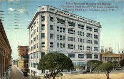 Plaza Principal Showing the Biggest Department Store in the West Indies San Juan, Puerto Rico Postcard Postcard Postcard