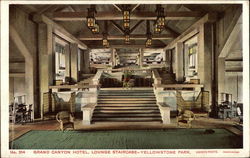 Grand Canyon Hotel, Lounge Staircase Postcard