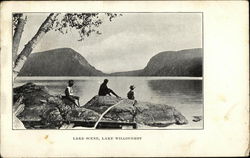 Lake Scene, Lake Willoughby Westmore, VT Postcard Postcard Postcard