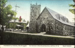St. Patrick's Church and Rectory Postcard