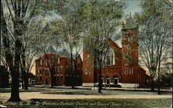 St. Patrick's Catholic Church & Sacred Heart School Nashua, NH Postcard Postcard Postcard