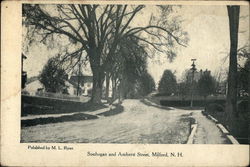 Souhegan and Amherst Street Milford, NH Postcard Postcard Postcard