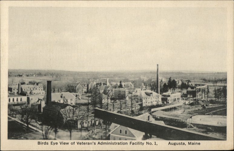 Birds Eye View of Veteran's Administration Facility No. 1 Augusta Maine