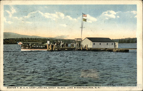Boston YMCA Camp Landing, Sandy Island Lake Winnipesaukee New Hampshire