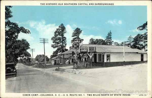 Cabin Camp Tourist Park Columbia South Carolina