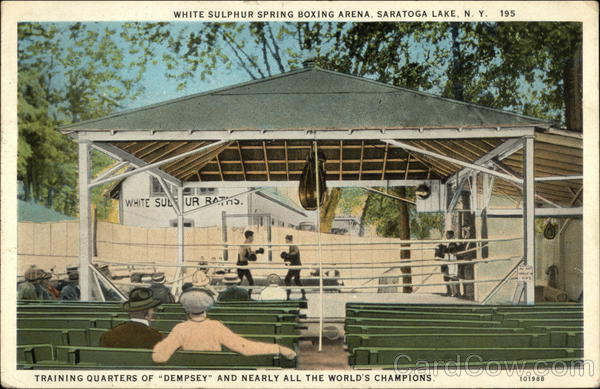 White Sulphur Spring Boxing Arena Saratoga Lake New York