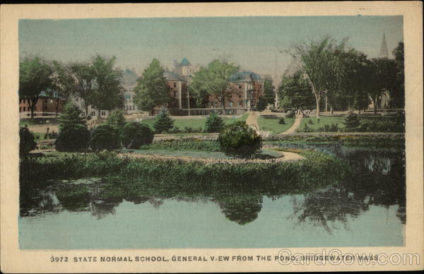State Normal School, General View From the Pond Bridgewater Massachusetts