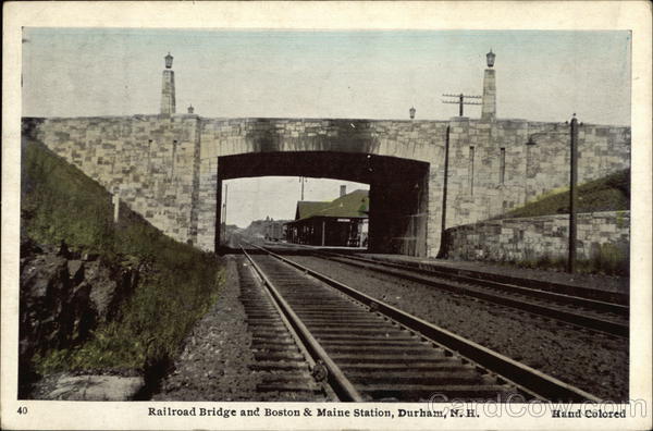 Railroad Bridge and Boston & Main Station Durham North Carolina