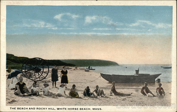 The Beach and Rocky Hill White Horse Beach Massachusetts