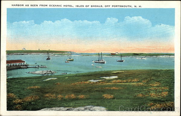 Harbor as Seen From Oceanic Hotel Portsmouth New Hampshire