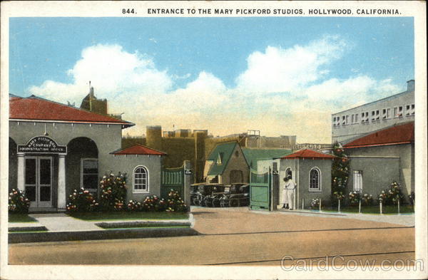 Entrance to the Mary Pickford Studios Hollywood California