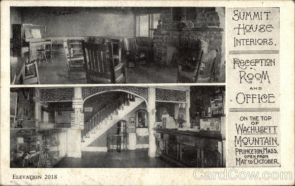 Summit House Interiors, Reception Room and Office Princeton Massachusetts