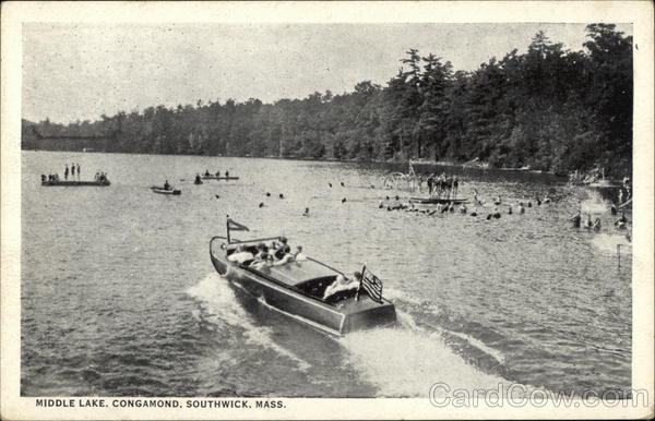 Middle Lake in Southwick Massachusetts