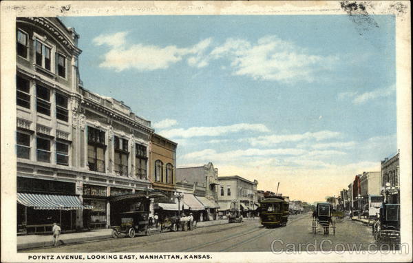 Poyntz Avenue, Looking East Manhattan Kansas