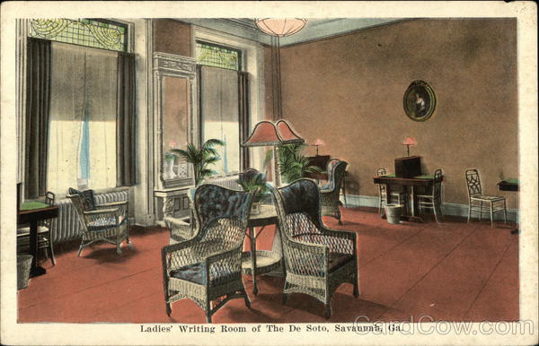 Ladies' Writing Room of The De Soto Savannah Georgia