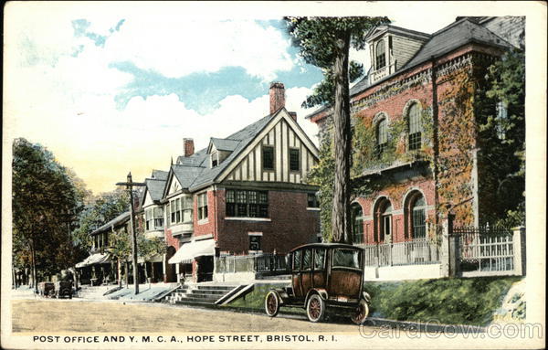 Post Office and YMCA, Hope Street Bristol Rhode Island