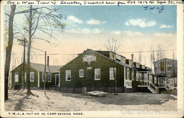 YMCA Hut No. 25 Camp Devens Massachusetts