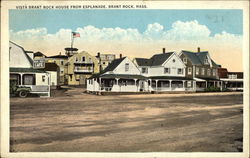 Vista Brant Rock House from Esplanade Massachusetts Postcard Postcard Postcard