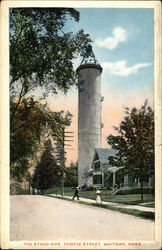 The Stand Pipe, Temple Street Whitman, MA Postcard Postcard Postcard