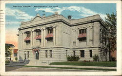 Lincoln Library Springfield, IL Postcard Postcard Postcard