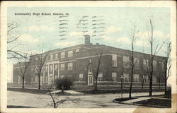 Community High School Geneva, IL Postcard Postcard Postcard