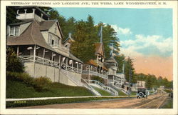 Veterans' Buildings and Lakeside Avenue, The Weirs Postcard
