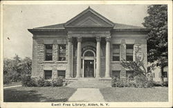 Ewell Free Library Alden, NY Postcard Postcard Postcard