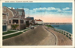 Grand Avenue Falmouth Heights, MA Postcard Postcard Postcard