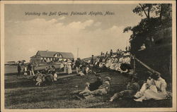 Watching the Ball Game Postcard