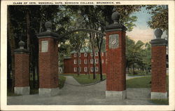 Bowdoin College - Class of 1878 Memorial Gate Brunswick, ME Postcard Postcard Postcard