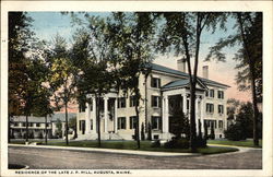 Residence of the late J. F. Hill Residence of the late J. F. Hill