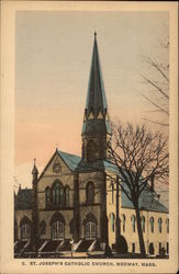 St. Joseph's Catholic Church Medway, MA Postcard Postcard Postcard