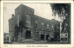 Town Hall Medfield, MA Postcard Postcard Postcard