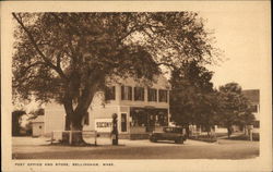 Post Office and Store Bellingham, MA Postcard Postcard Postcard