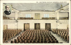 Auditorium, McKinley Memorial Postcard