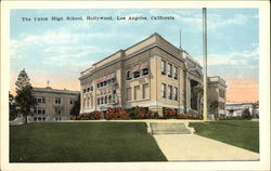 The Union High School, Hollywood Los Angeles, CA Postcard Postcard Postcard