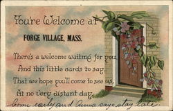 You're Welcome at Forge Village Postcard