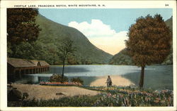 Profile Lake, White Mountains Franconia Notch, NH Postcard Postcard Postcard