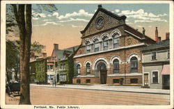 Public Library Portland, ME Postcard Postcard Postcard