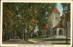 Center Street and Millicent Library Postcard