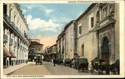 City Hall and Mercaderes Street Havana, Cuba Postcard Postcard Postcard