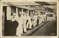 Sailors in Post Office Waiting For Mail Postcard