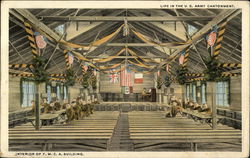 Life in the U.S. Army Cantonment Postcard Postcard Postcard