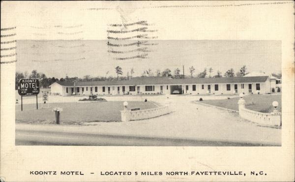 View of Koontz Motel Fayetteville North Carolina