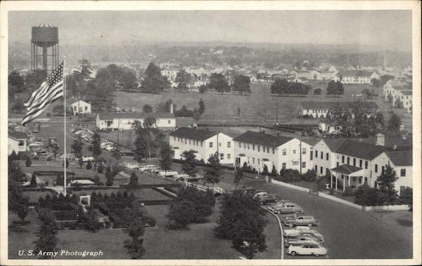 View of Post Headquarters Camp Kilmer New Jersey U. S. Army